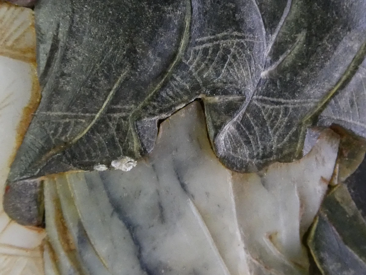 Decoratief Aziatisch wandpaneel met ingelegde figuren - foto 6