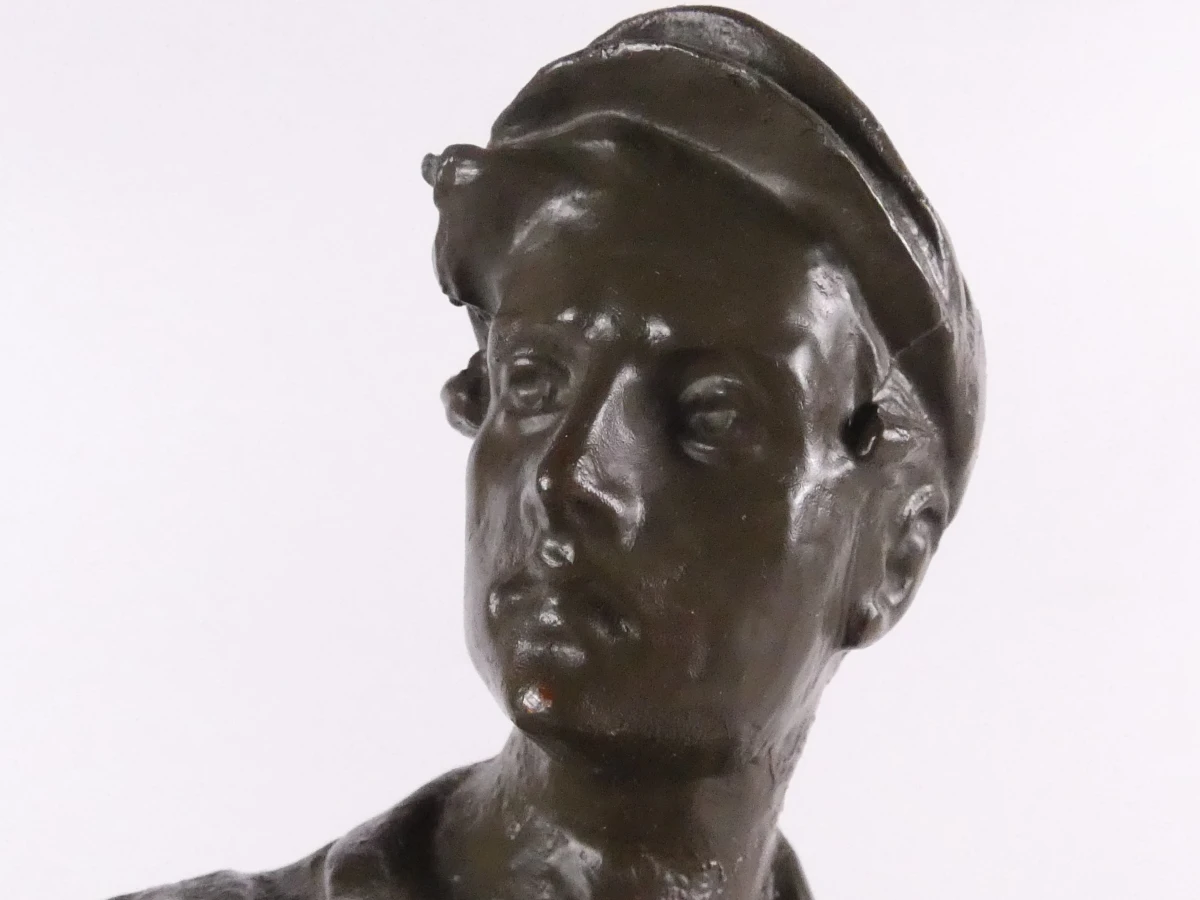 Set van 2 régule (spelter) beeldjes