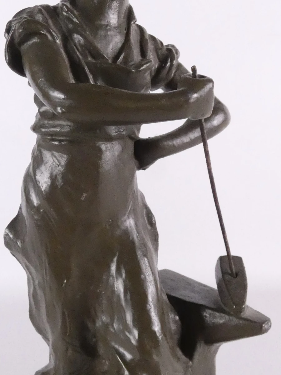 Set van 2 régule (spelter) beeldjes