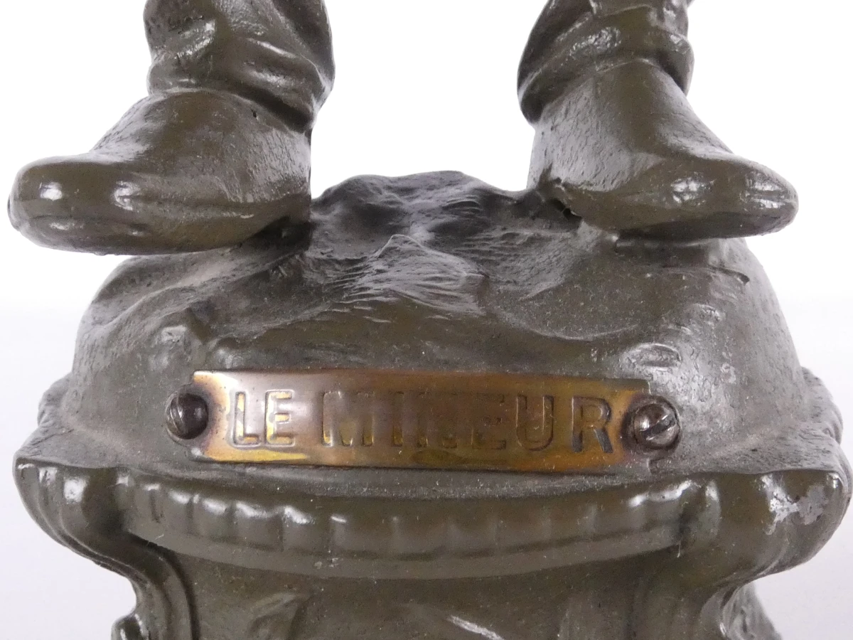 Set van 2 régule (spelter) beeldjes