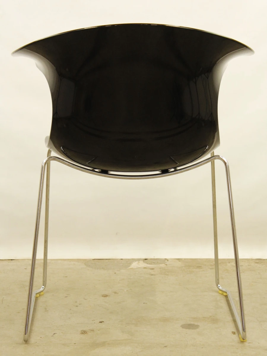 Set van 4 Infiniti Loop designarmstoelen door Claus Breinholt – glanzend zwart
