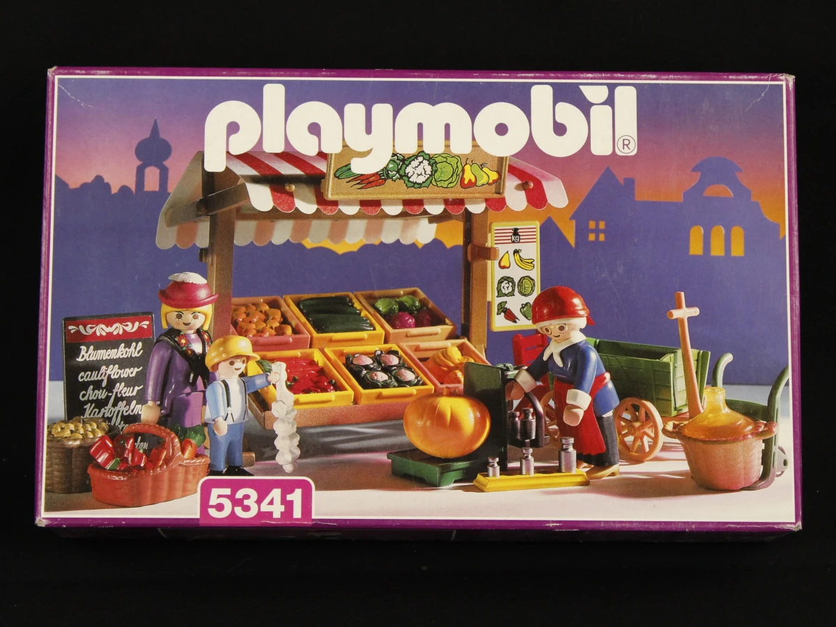 Playmobil 5341 – Groente- en fruitkraam – ongeopende set 1996