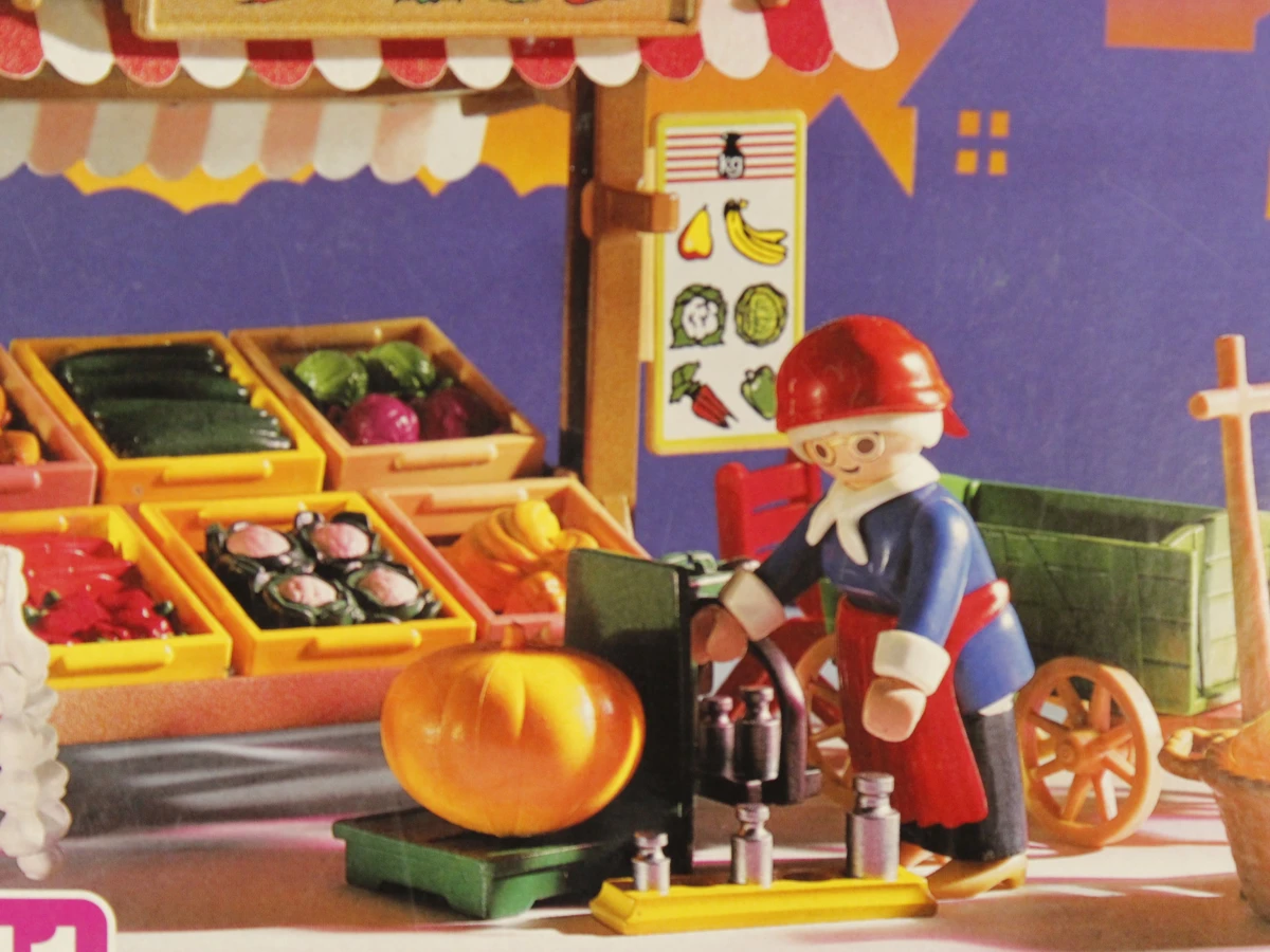 Playmobil 5341 – Groente- en fruitkraam – ongeopende set 1996