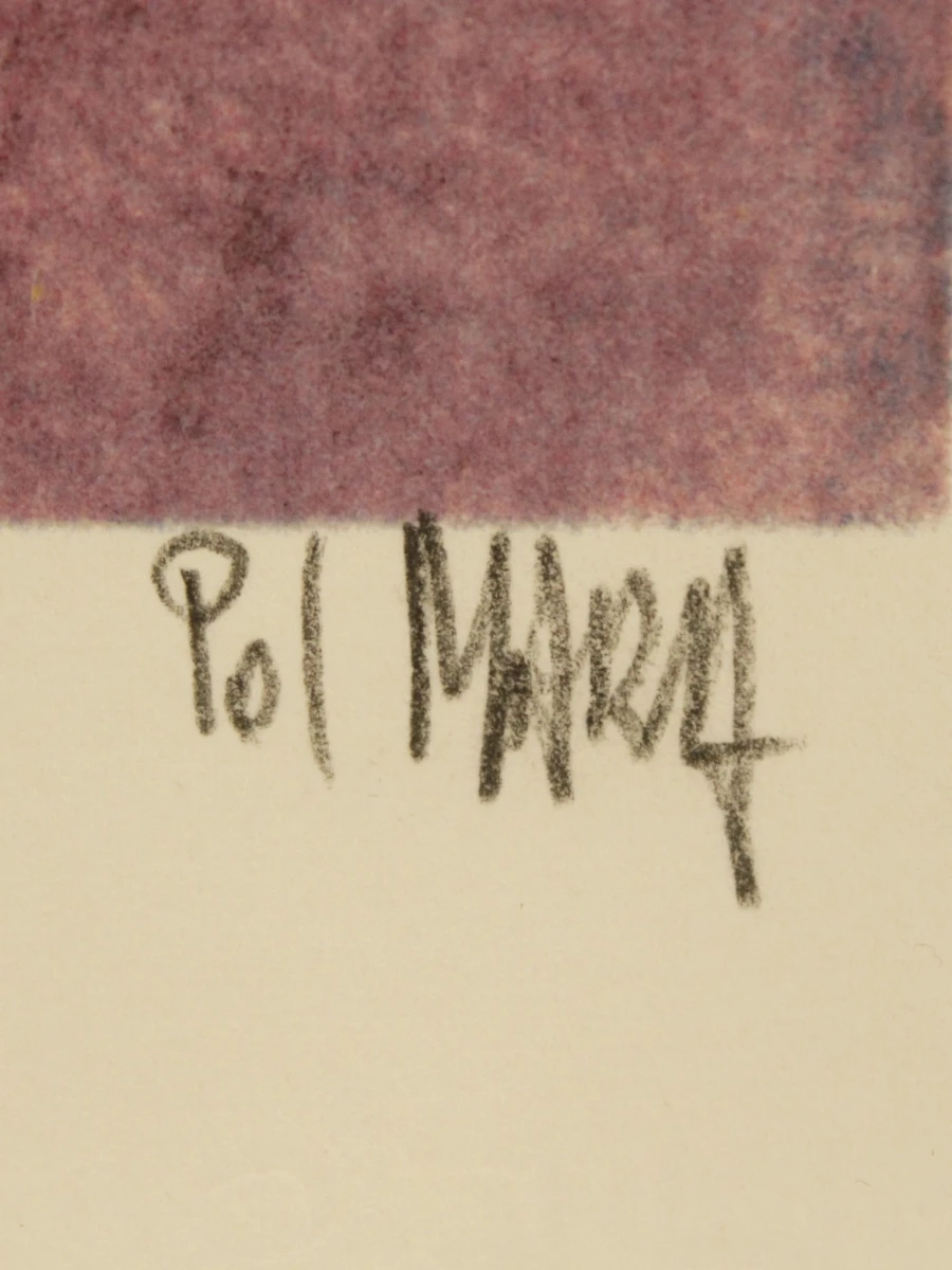 Kleurenlitho Pol Mara (1920-1998)
