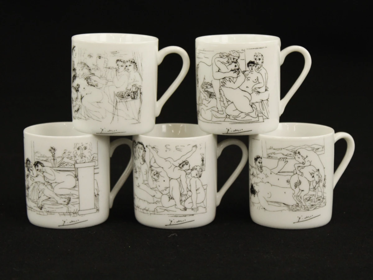5 espresso-mokken met Picasso-motieven – Succession Picasso 2000