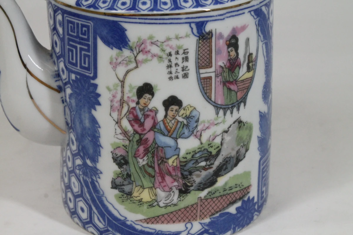 Vintage Chinese porseleinen theepot