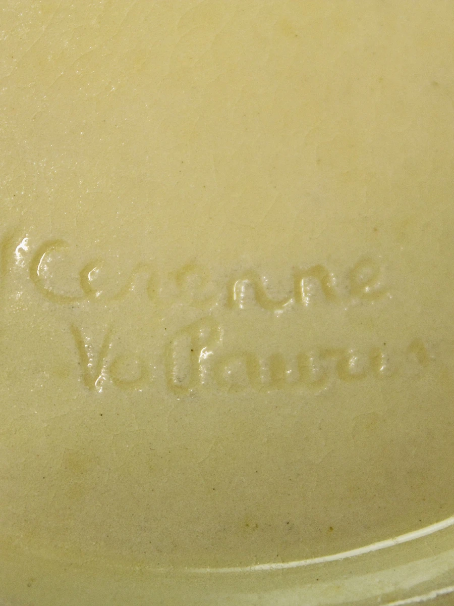 Cérenne Vallauris – vintage visservies met 16 borden uit de jaren ’50