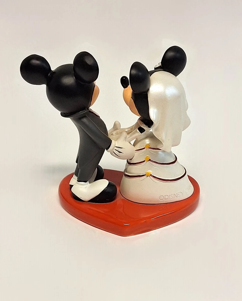 Beeldje Mickey en Minnie Mouse als bruidspaar - foto 2
