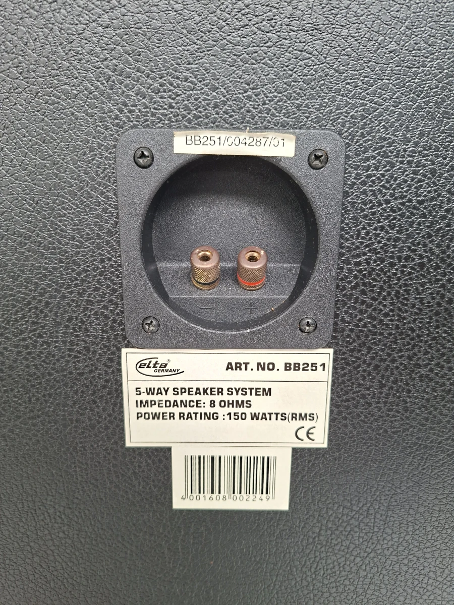 🔊 Krachtige Elta Germany BB251 5-Way Party Luidspreker (150 Watt RMS) 🔉 - foto 2