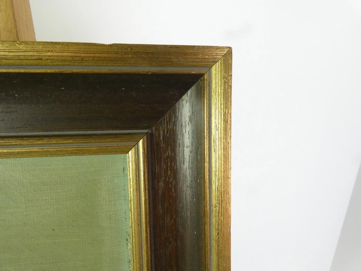 Vintage landschap met molen