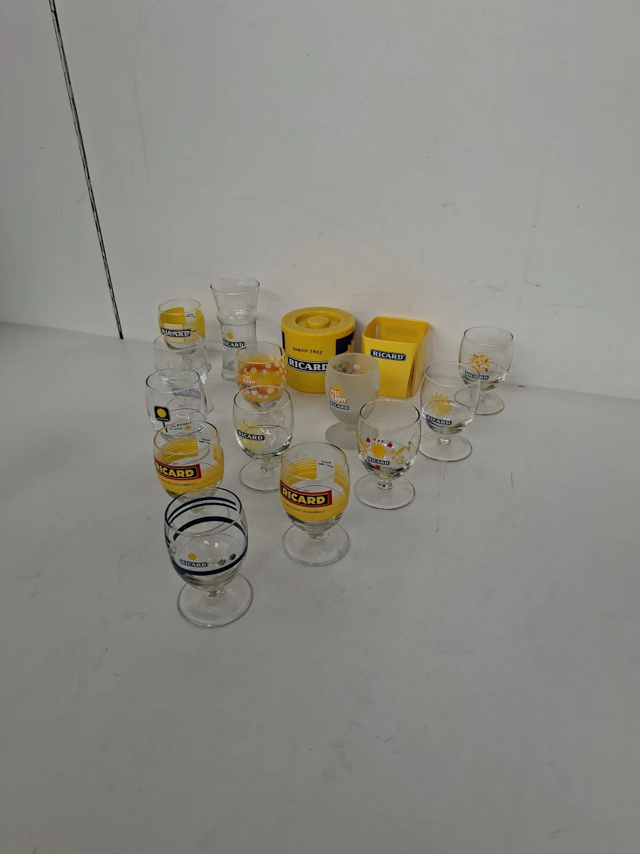 🍷 Groot Vintage Ricard Verzamellot – 13 Glazen & 2 Bar-accessoires 🍷 - foto 2