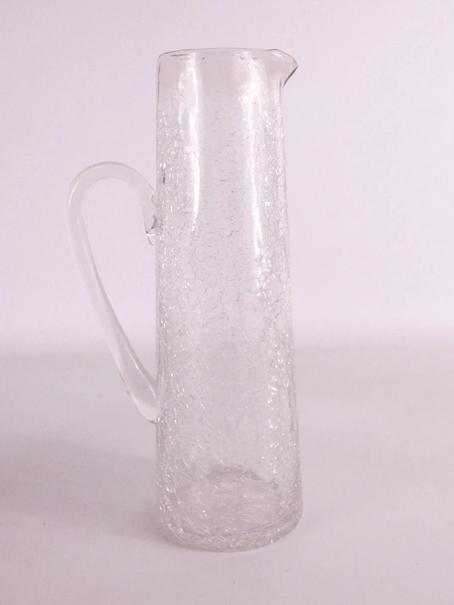 Vintage barset van gecraqueleerd glas.