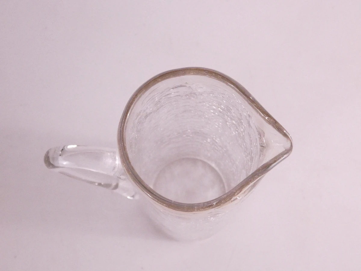 Vintage barset van gecraqueleerd glas.