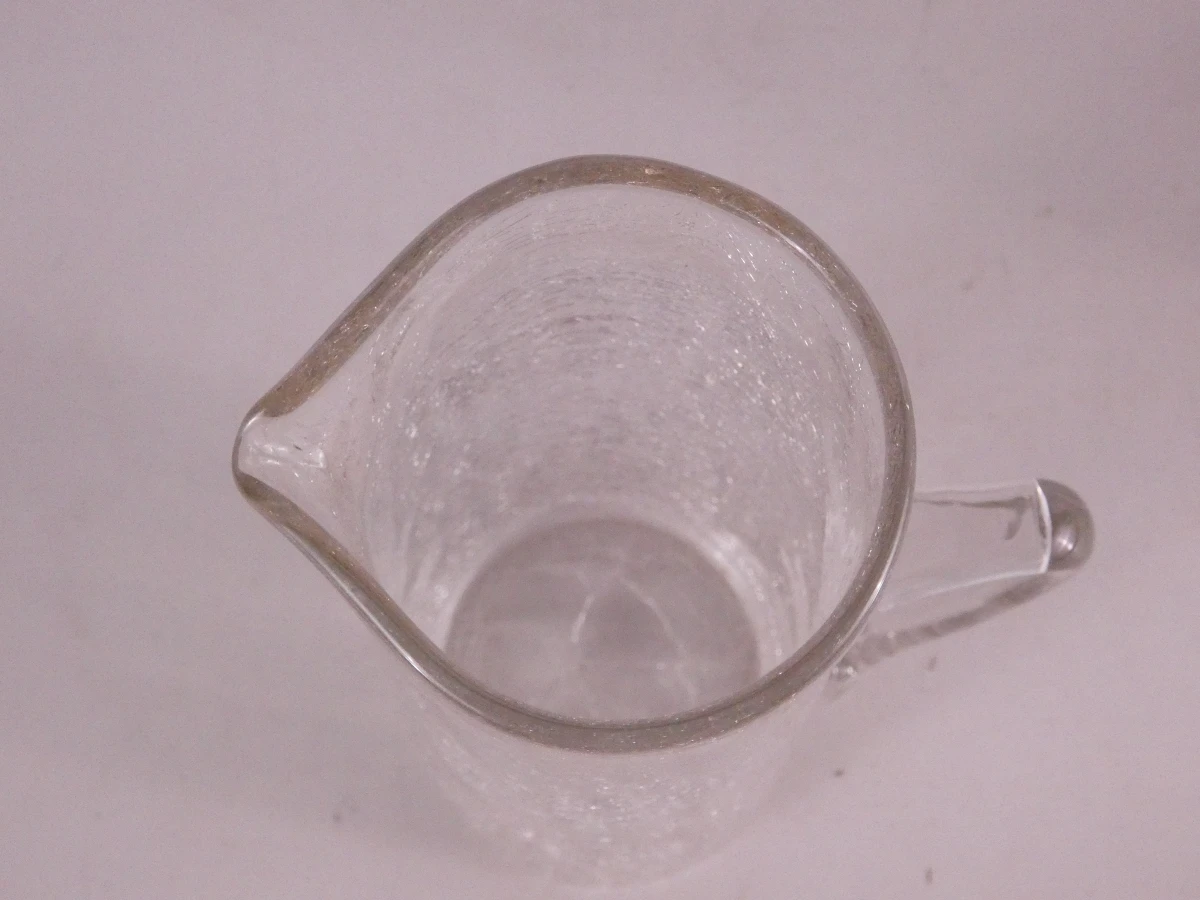 Vintage barset van gecraqueleerd glas.