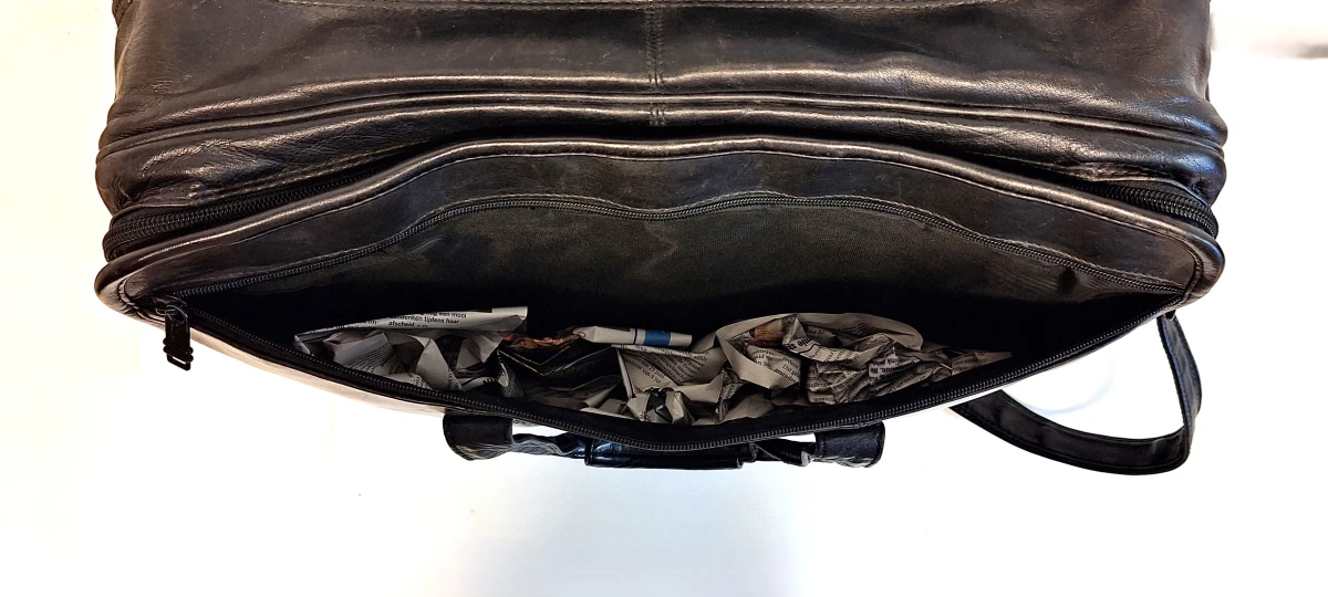 Zwarte leren laptoptas Tumi/ Boss - foto 4
