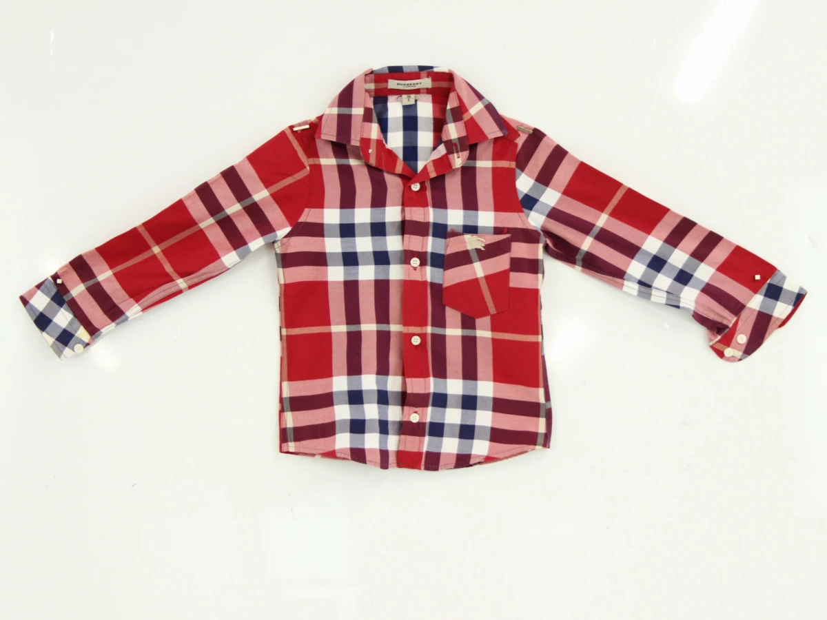 Burberry London kinderhemd met kleurrijke ruit – maat 98 / 3 jaar