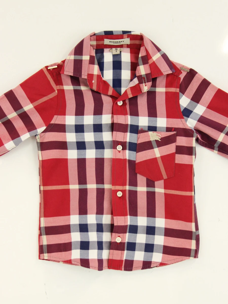Burberry London kinderhemd met kleurrijke ruit – maat 98 / 3 jaar