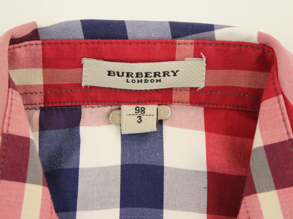 Burberry London kinderhemd met kleurrijke ruit – maat 98 / 3 jaar