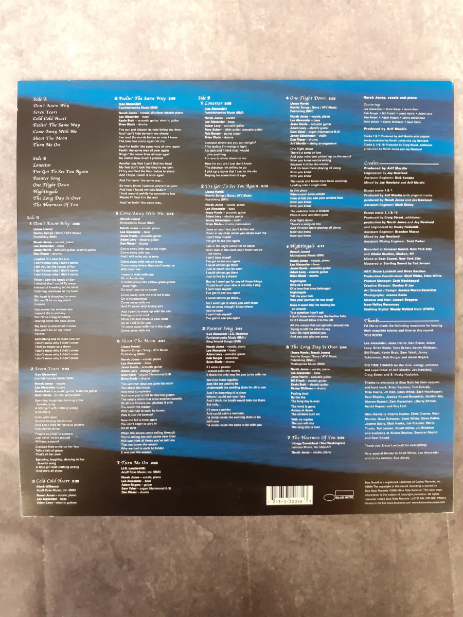 Vinyl: Norah Jones - Come Away with Me - foto 2