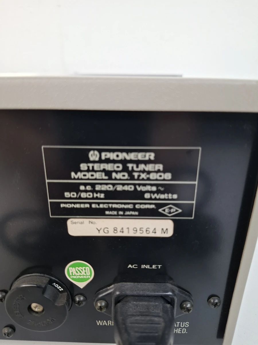 🔊 Klassieke Vintage Pioneer TX-606 AM/FM Stereo Tuner 🔊 - foto 2