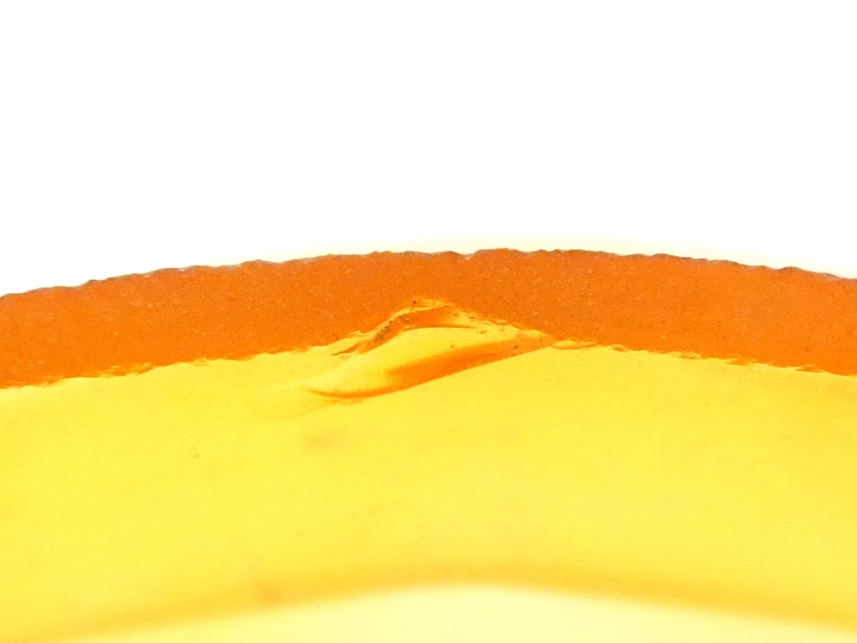 Set van 6 oranje glazen lantaarns met metalen standaard
