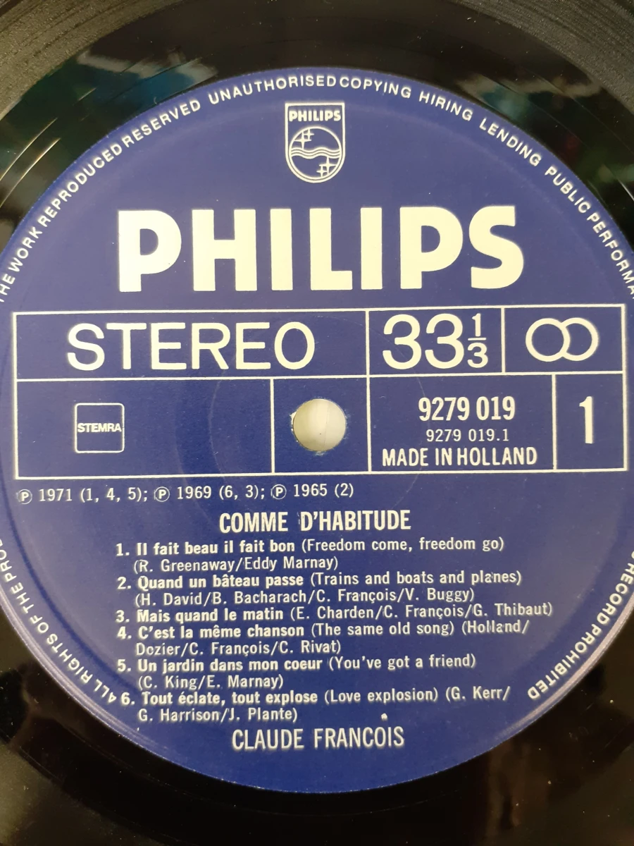 Vinyl: Set van 4 Claude François Albums - foto 8