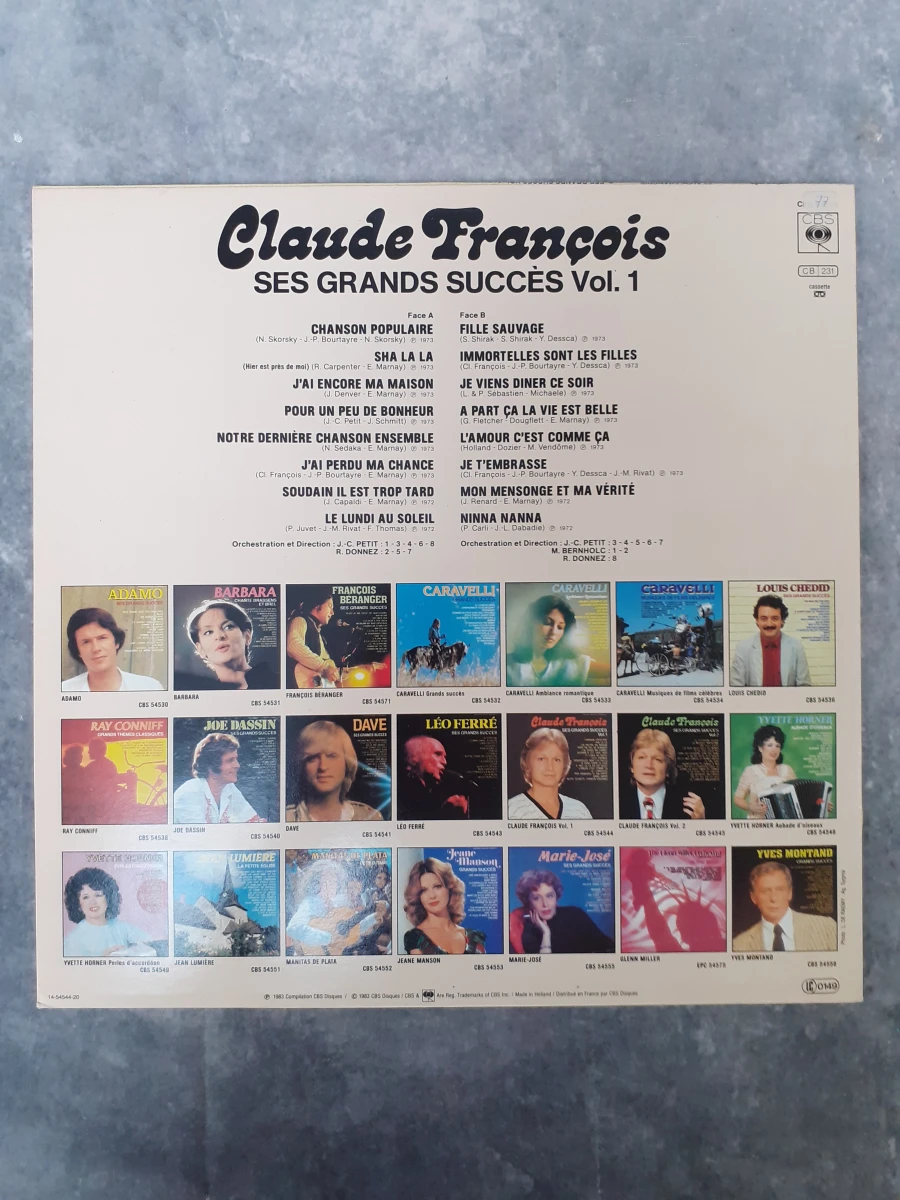 Vinyl: Set van 4 Claude François Albums - foto 3