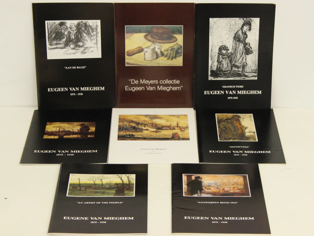 Eugeen van Mieghem stichting samengesteld door conservator Erwin Joos softcover Albums + Lode Baekelmans en Meyers collectie