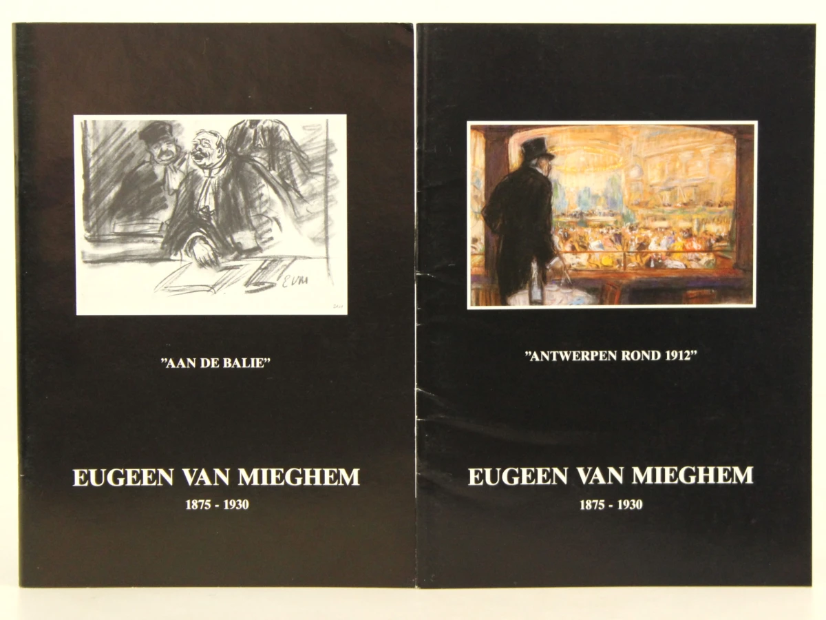 Eugeen van Mieghem stichting samengesteld door conservator Erwin Joos softcover Albums + Lode Baekelmans en Meyers collectie