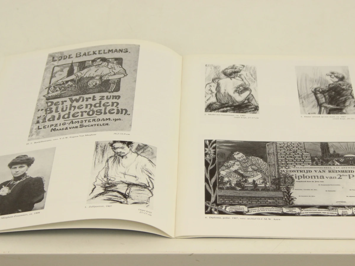 Eugeen van Mieghem stichting samengesteld door conservator Erwin Joos softcover Albums + Lode Baekelmans en Meyers collectie