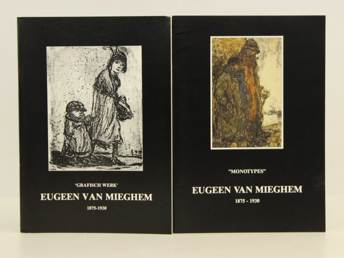 Eugeen van Mieghem stichting samengesteld door conservator Erwin Joos softcover Albums + Lode Baekelmans en Meyers collectie