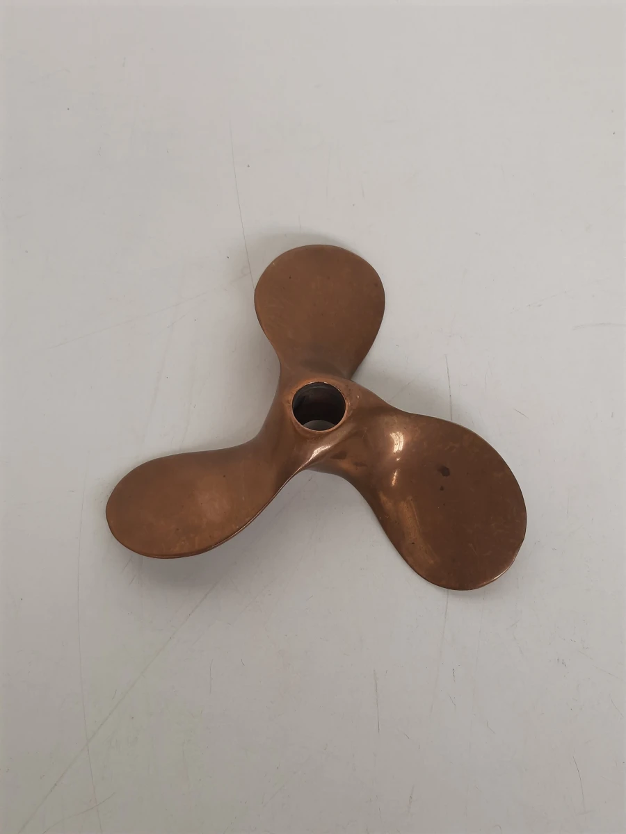 Kleine bronzen scheepsschroef decoratie