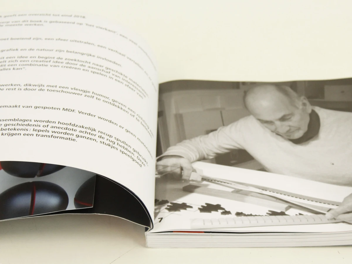 "Dagelijkse Kost" assemblagekunstwerk Bob Mertens incl. boek