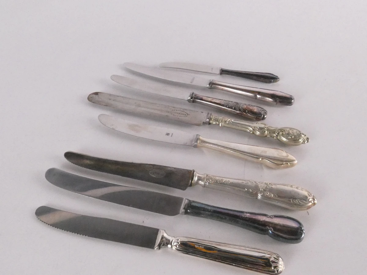 Groot lot bestek diverse merken en patronen (mix verzilverd en inox)