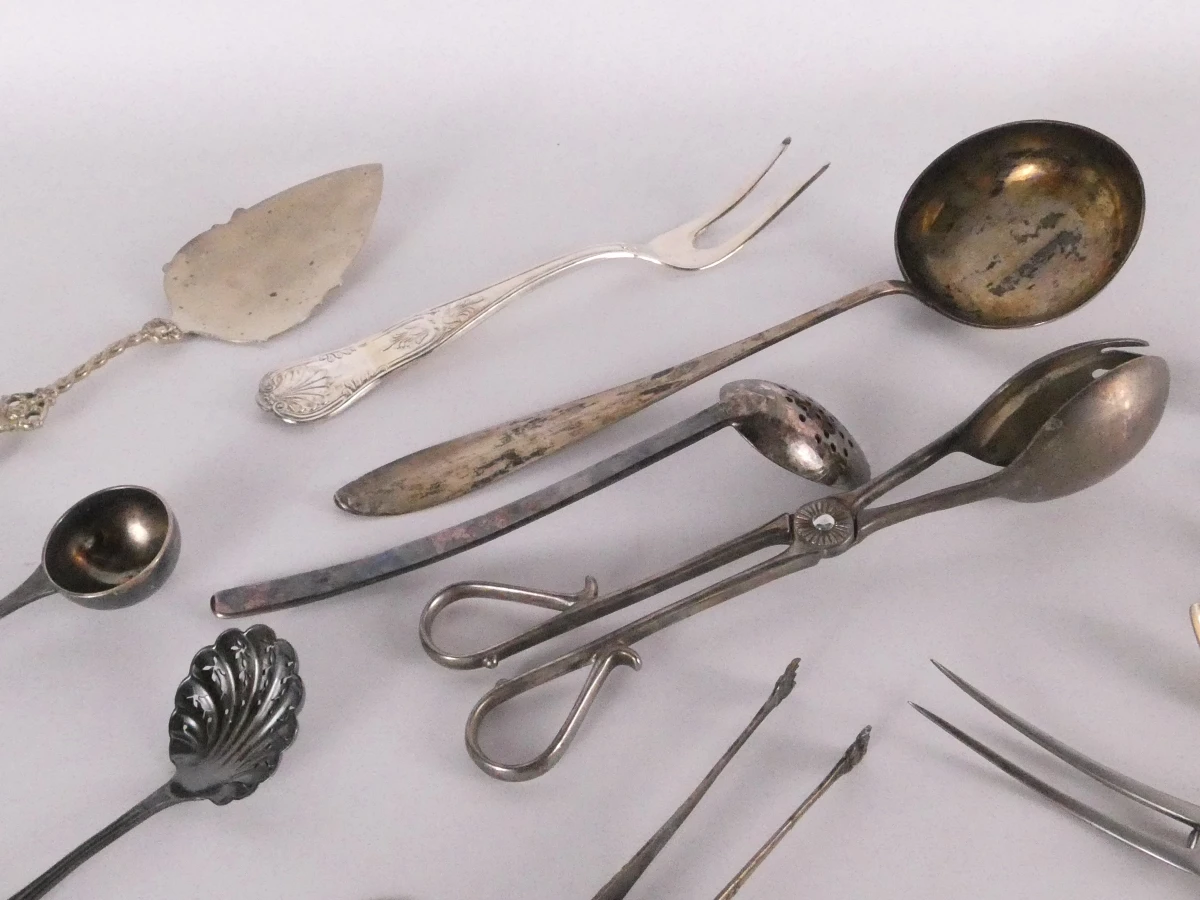 Groot lot bestek diverse merken en patronen (mix verzilverd en inox)