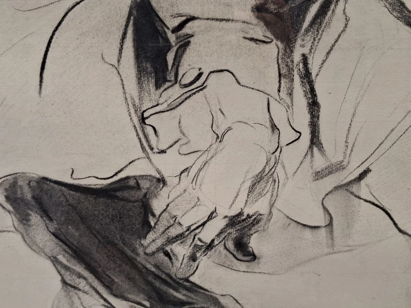 Tekening: “De gokster” - Herwig Driesschaert, 1975 - foto 4