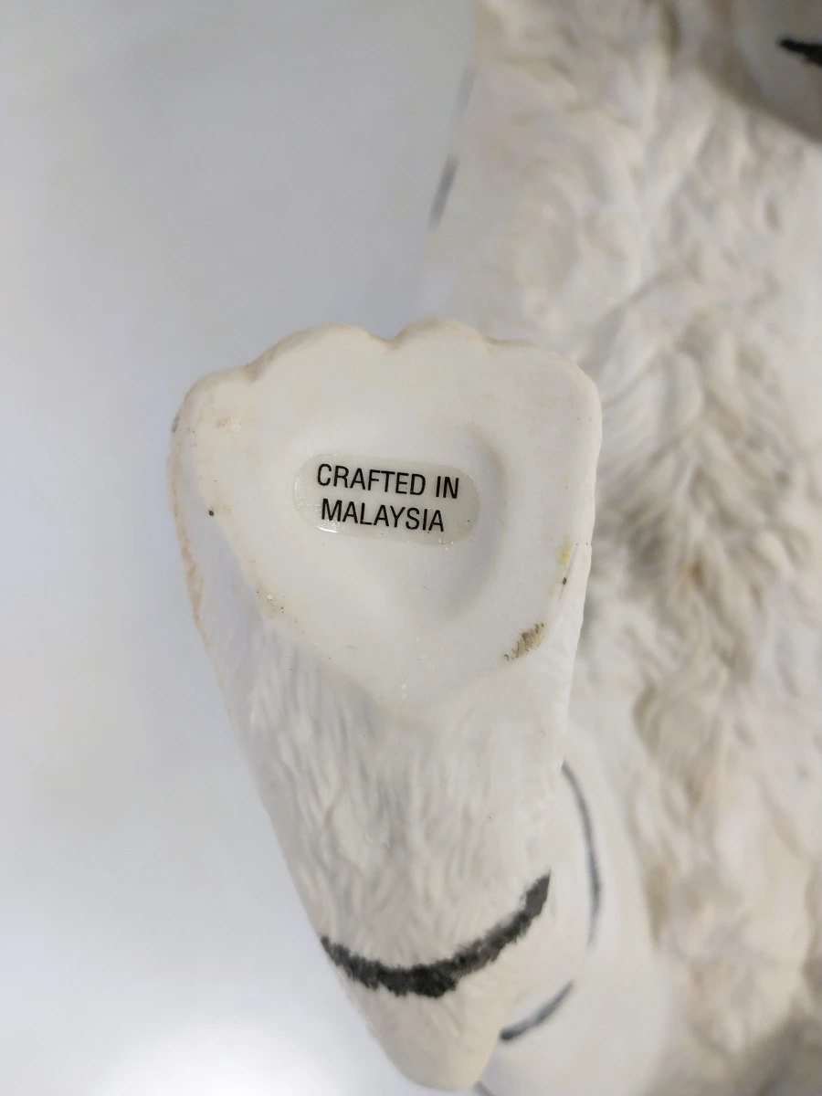 Franklin Mint "White Majesty" – handbeschilderd porseleinen beeld van witte tijger - foto 8