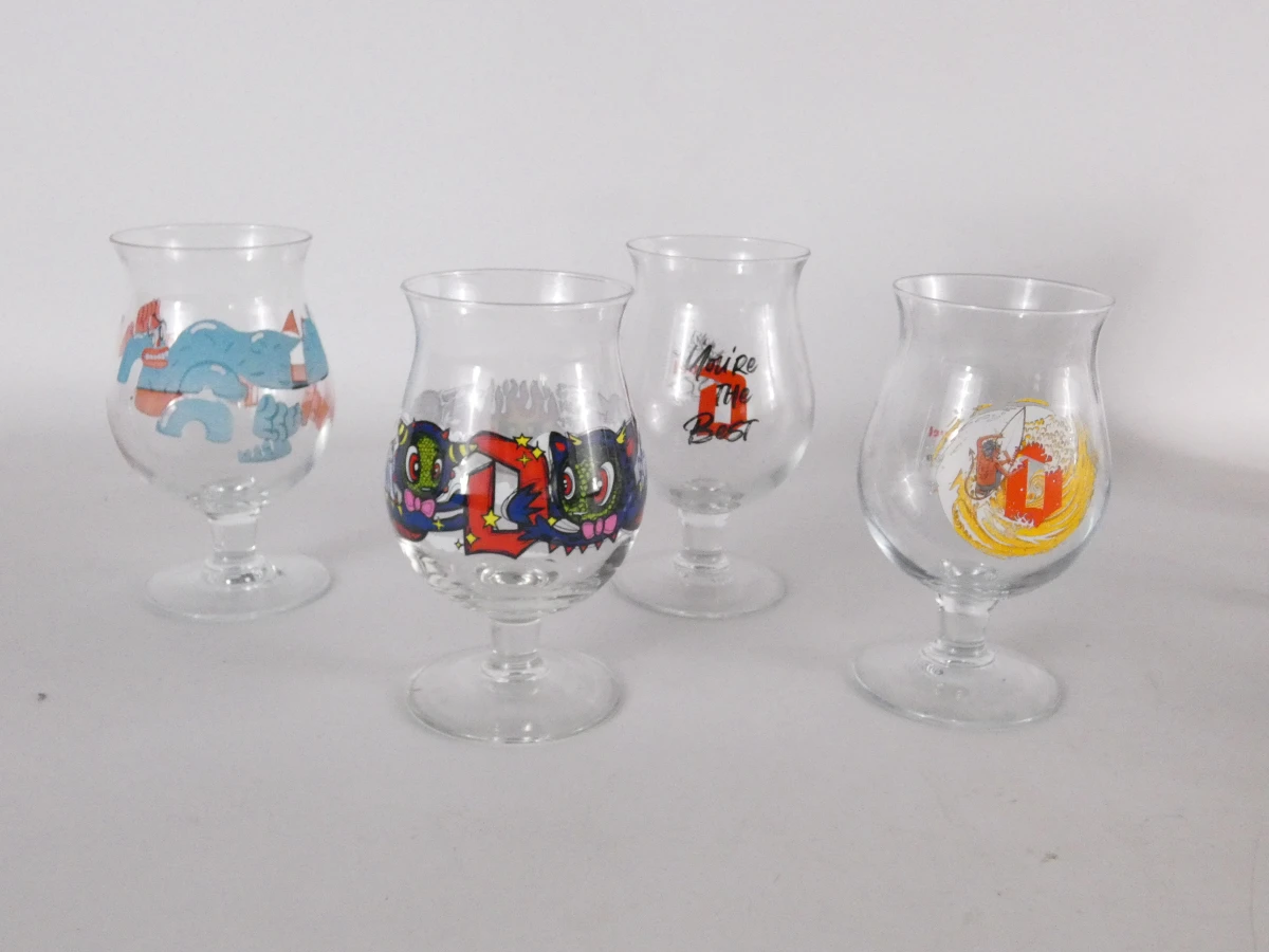 Set van 9 Duvel bierglazen, 1 in doos