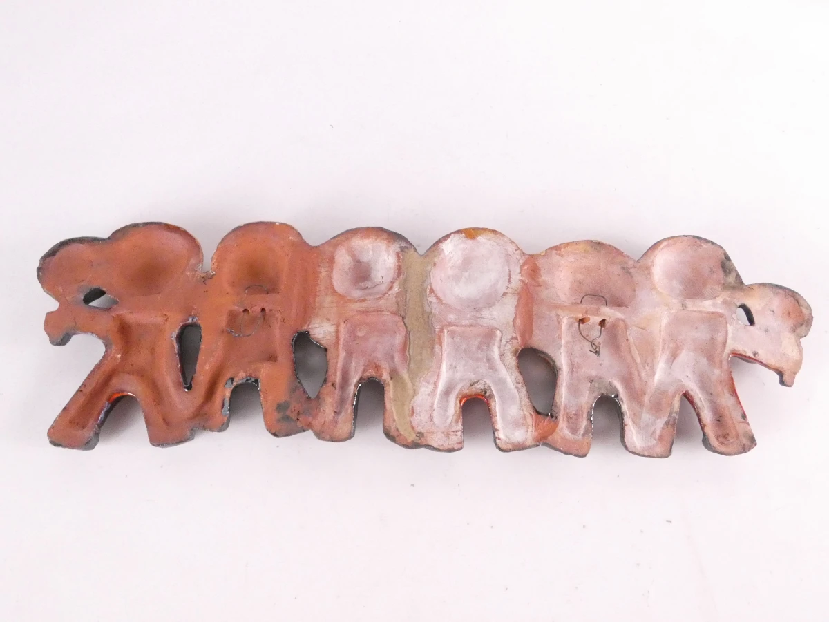 Vintage keramisch wandsculptuur