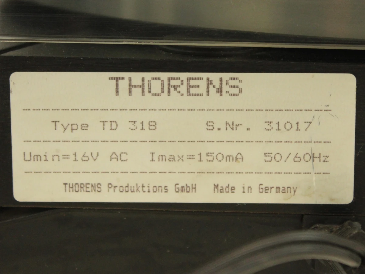 Thorens TD 318 platenspeler met Stanton 500 element