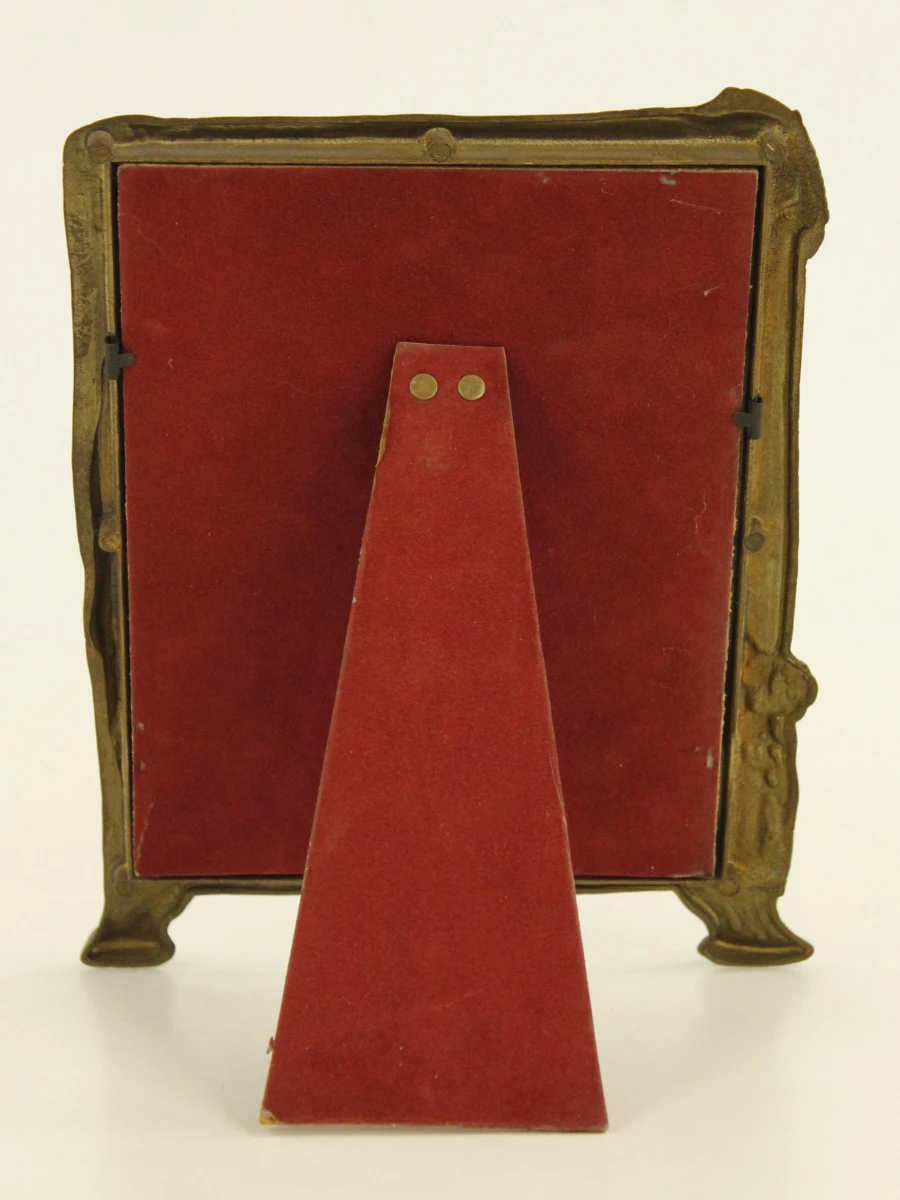 Charmante, vintage tafelspiegel in Art Nouveau stijl