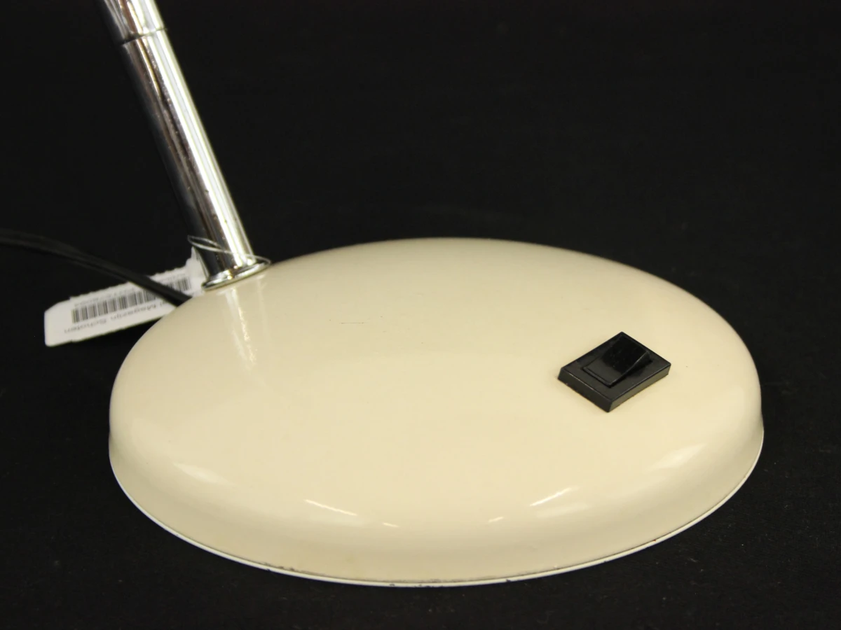 Massive witte bureaulamp met flexibele hals