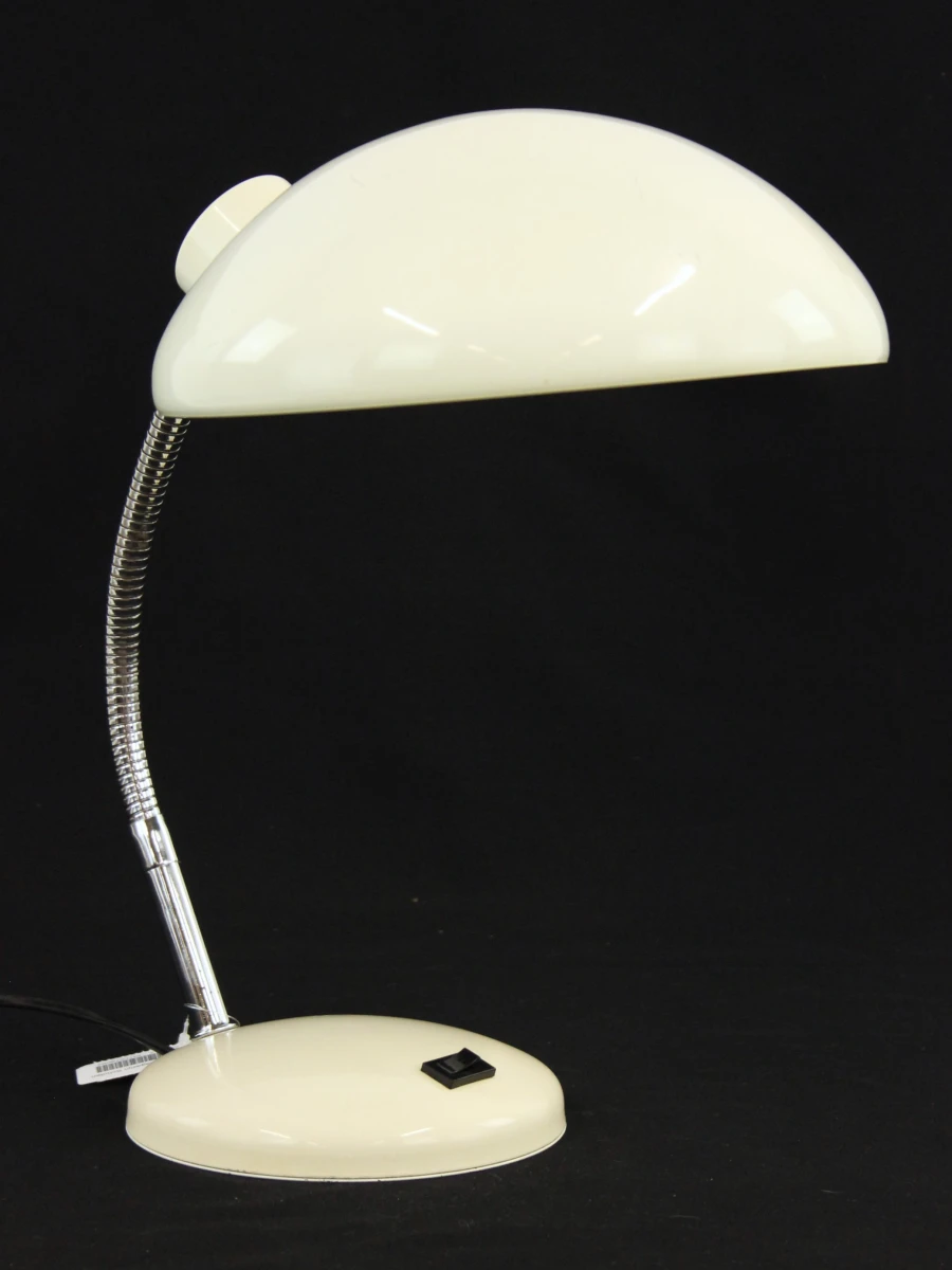 Massive witte bureaulamp met flexibele hals