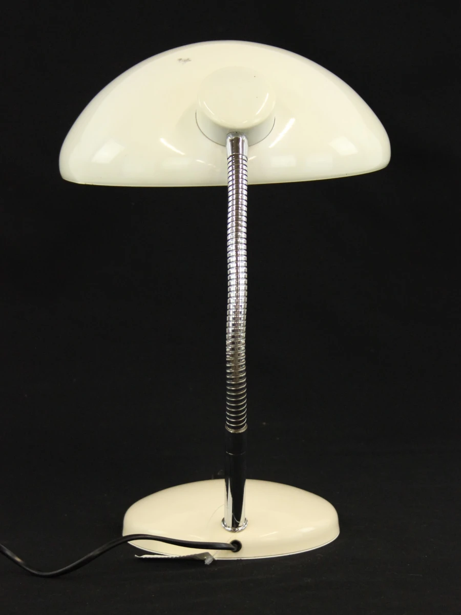 Massive witte bureaulamp met flexibele hals