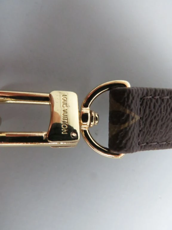 Louis Vuitton gemerkte hondenriem met leren details