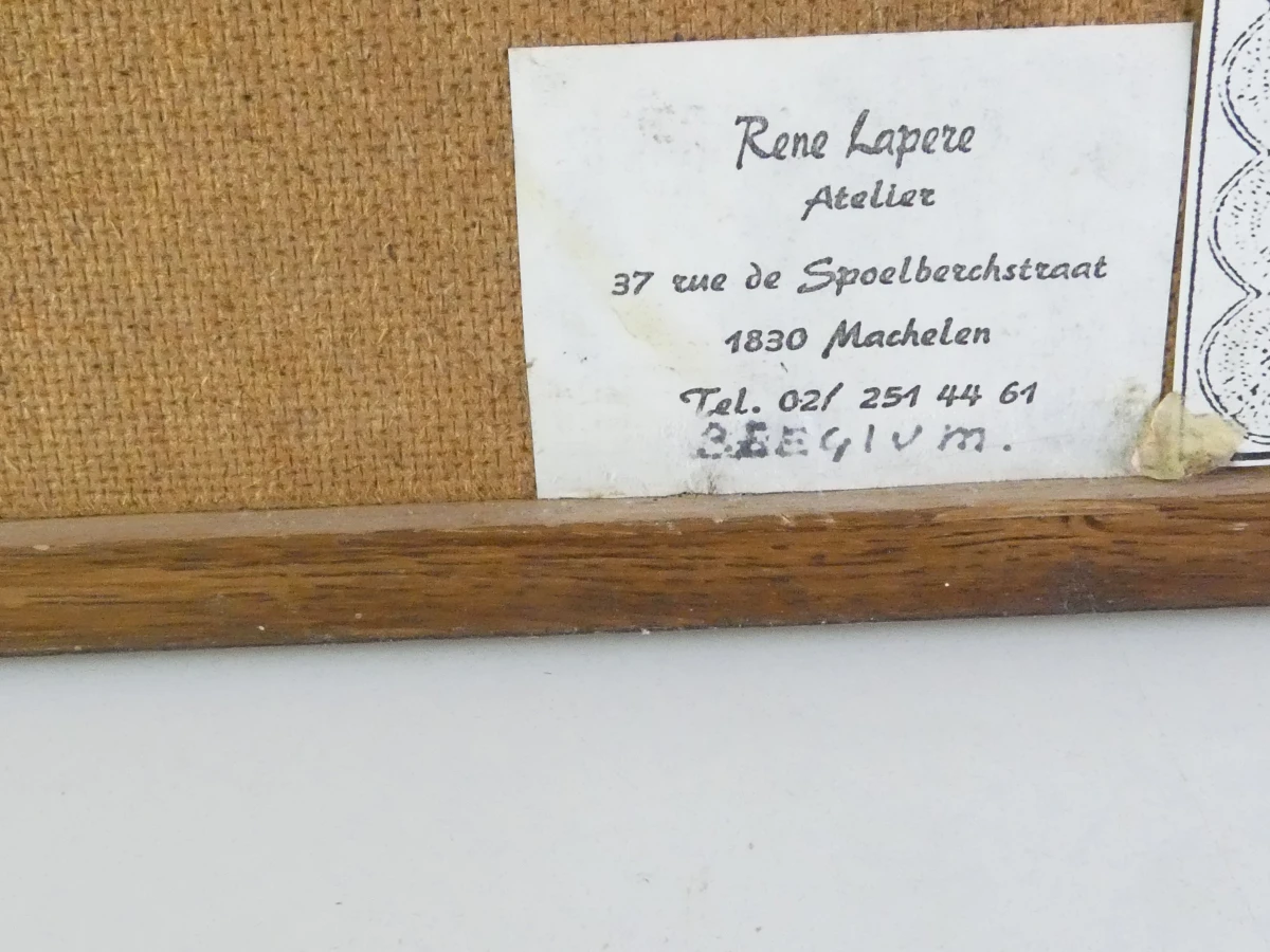 Schilderij stilleven met echtheidscertificaat - René Lapere