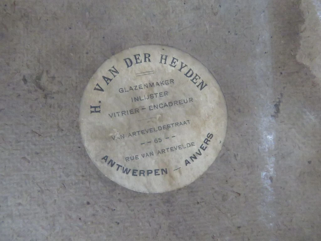 Ingelijste gravure "Geboorte van Henri IV" naar Eugène Devéria door Edmond Ramus