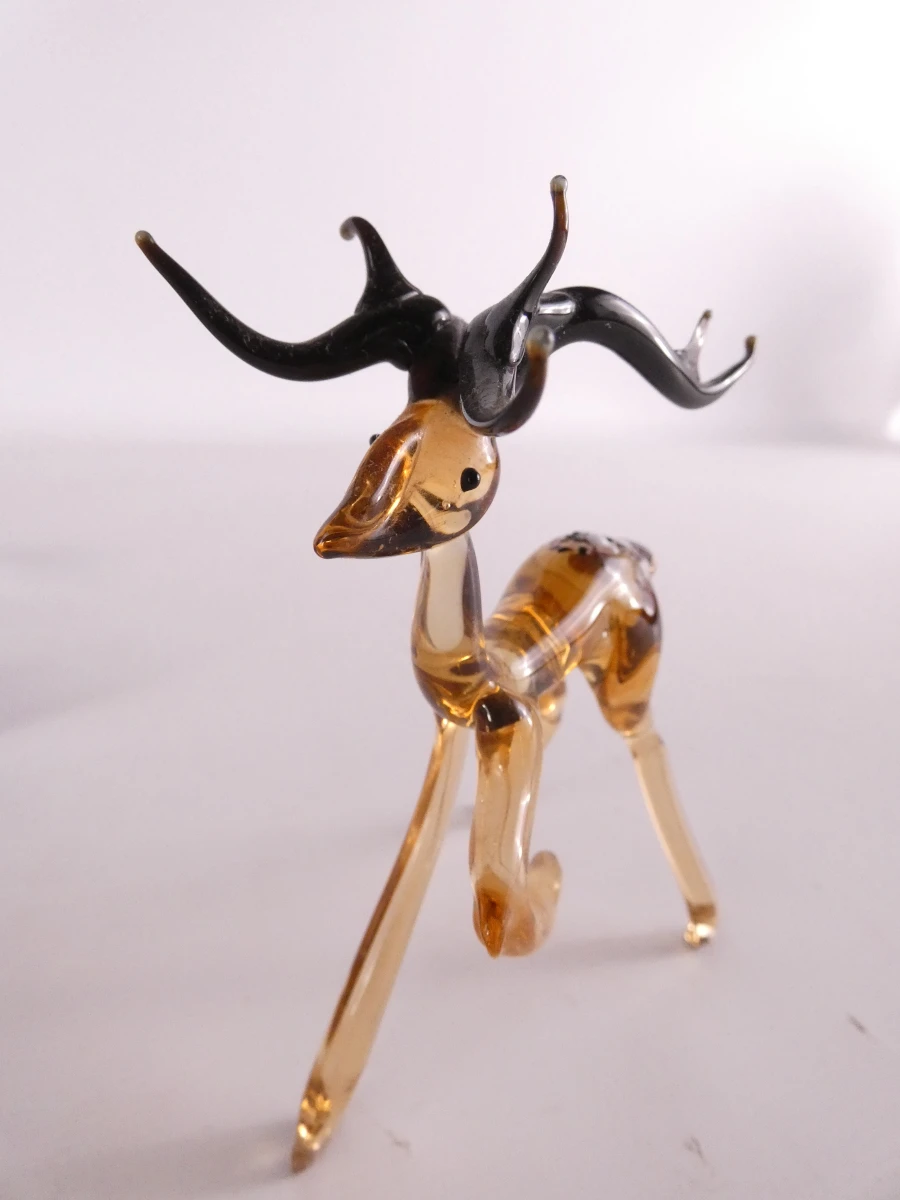Set van 19 glazen dierfiguren