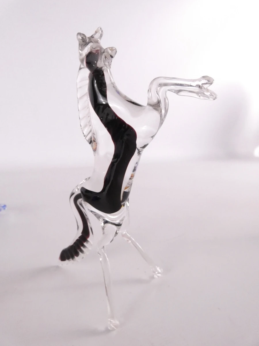 Set van 19 glazen dierfiguren