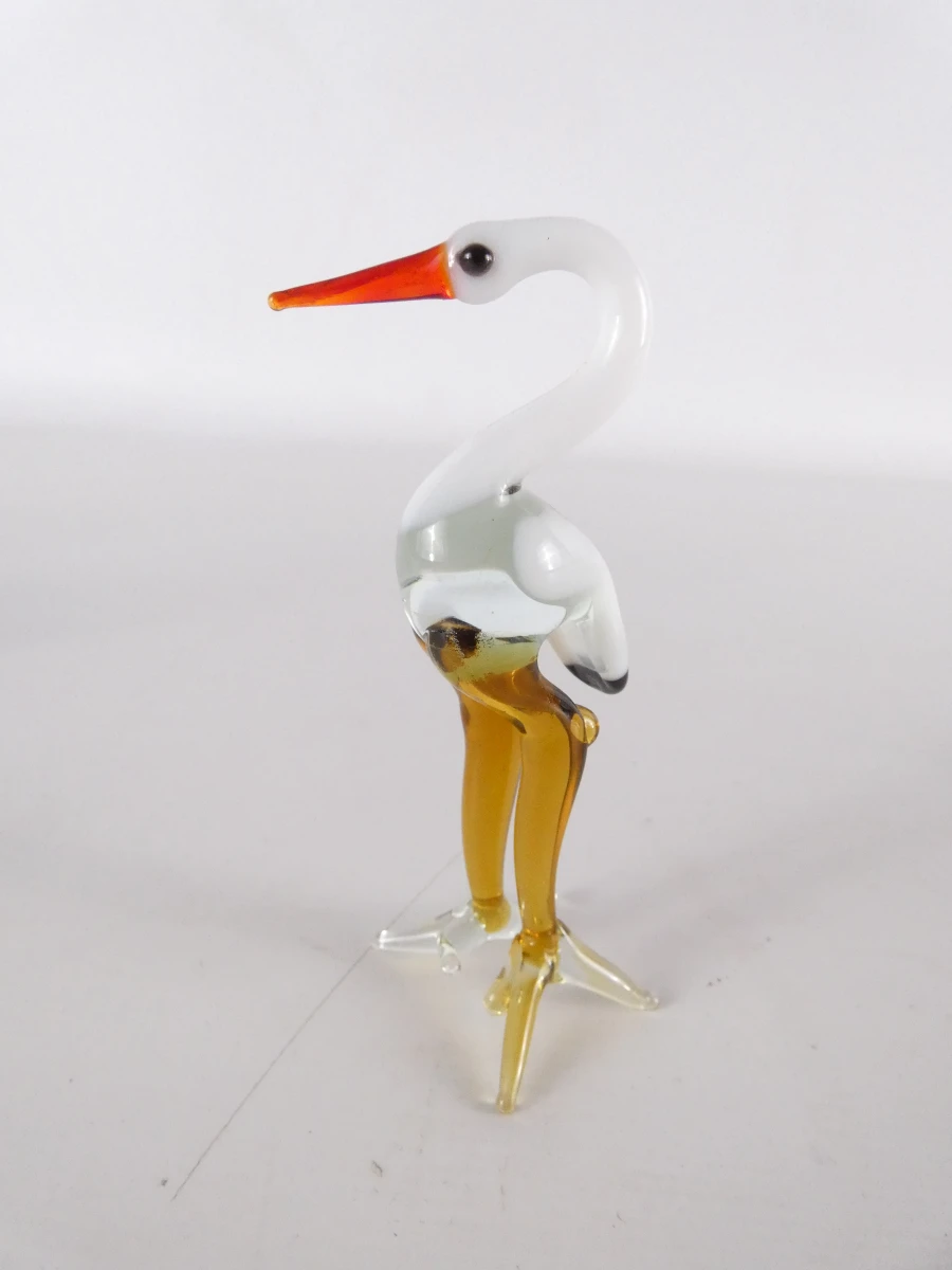 Set van 19 glazen dierfiguren